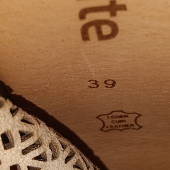 🆕Remonte Lillian 71 Silver Leather Laser Cut out Peep Toe Sandals Size 39 - Picture 16 of 16